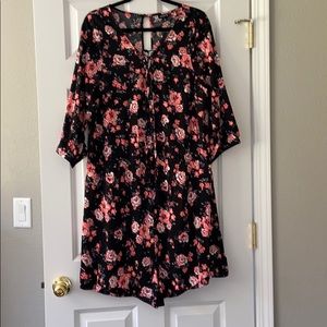 Floral romper long sleeve